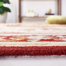 SAFAVIEH Chelsea Collection Entryway Runner Rug 2'6"x 10' Ivory & Burgundy - Brand New