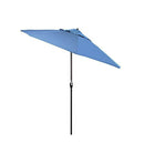CALIFORNIA UMBRELLA 9 FT. ROUND ALUMINUM MARKET UMBRELLA - FOREST BLUE OLEFIN - Like New