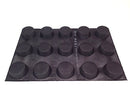 Sasa Demarle SF 01034 Silform Muffin Pan, 15 Cavities, Large, Orange - Brand New