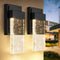 BesLowe Outdoor Wall Light Fixtures w/ Crystal Bubble Glass, Waterproof - Like New