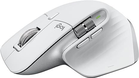 Logitech MX Master 3S Wireless Performance Mouse Ergo 8K 910-006558 - Pale Gray Like New