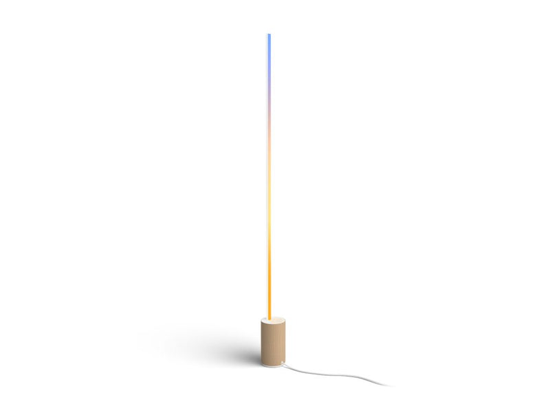 PHILIPS HUE SIGNE SMART FLOOR LAMP, COLOR AMBIANCE LED CHANGING LIGHT - OAK - Like New