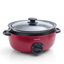 EAMOMENT NON STICK POT ALUMINUM 6.5QT SLOW COOKER MAKES YOUR FOOD - RED - Like New