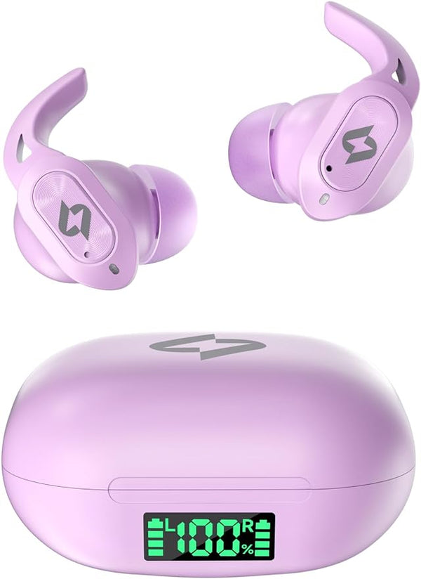 Yeteky Wireless Earbuds Bluetooth Headphones Wireless Charging Case A16 - Purple Like New