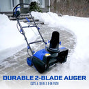 Snow Joe Electric Walk-Behind Single-Stage Snow Blower, 18-inch, 13-Amp - BLUE - Like New