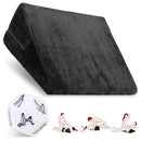 BREMENTREY SEX PILLOW WEDGE POSITION PILLOW SEX CUSHION AND DICE (BLACK) - Brand New