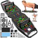 BBTOPS PUSH UP BOARD PILATES BAR & FITNESS ACCESSORIES 25 IN 1 FOLDABLE - BLACK - Like New