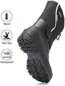 MORENDL MEN SNOW BOOTS COLD-WEATHER WATERPROOF HIKING SNOW BOOTS SIZE 10 - BLACK - Like New