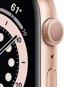 For Parts: Apple Watch 6 GPS 44mm - Gold with Pink Sport Band - CANNOT BE REPAIRED