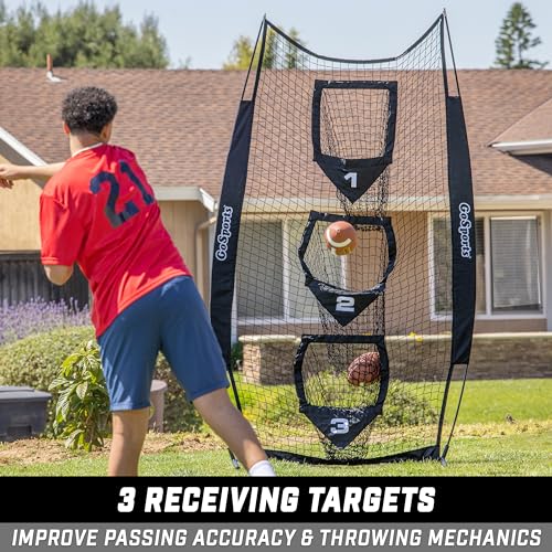 GOSPORTS 8 X 4 FT FOOTBALL THROWING TARGET NET FB-NET-8X4 - BLACK - Like New