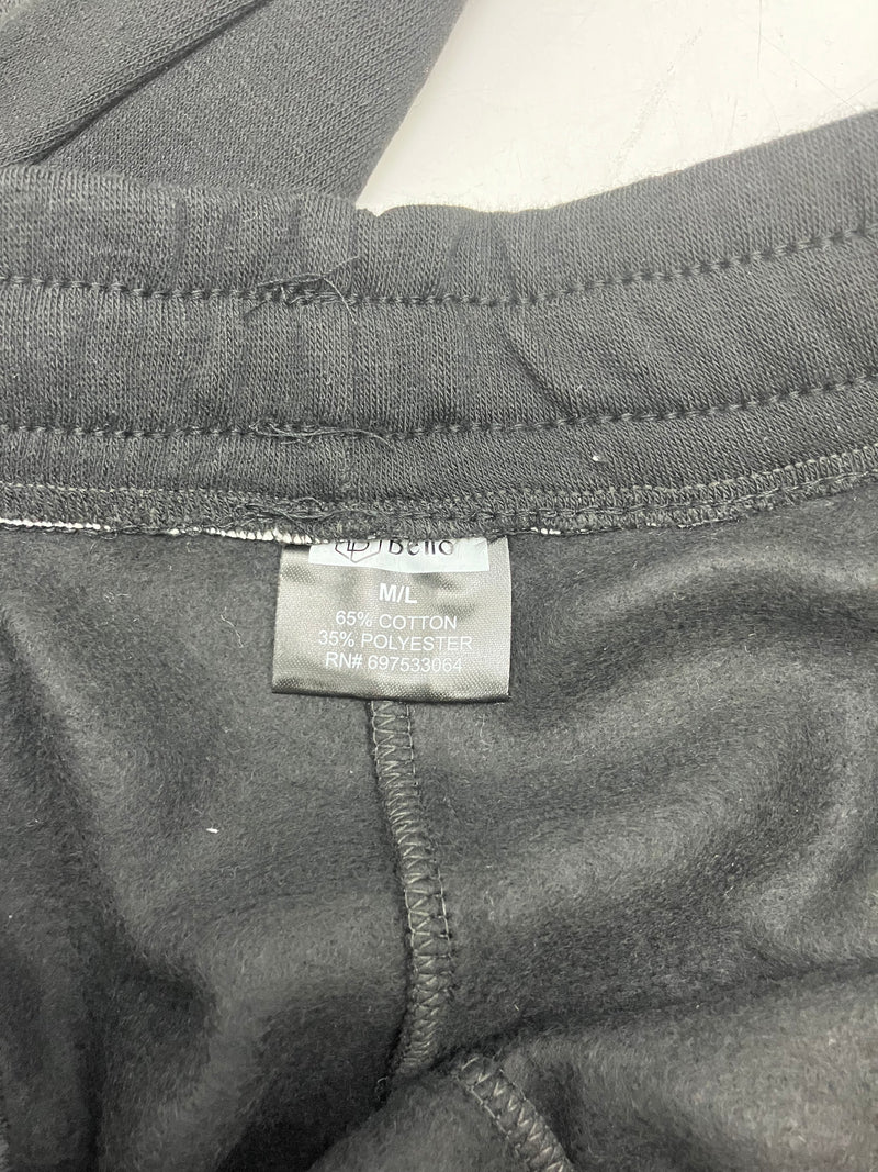 BELLO WOMEN'S SWEATPANTS - SIZE: WOMEN M/L - BLACK - Brand New