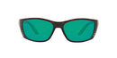 Costa Del Mar Men's Fisch Rectangular Sunglasses -Tortiose/Green Mirror - Like New