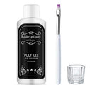 SUZO Polygel Liquid Slip Solution Nail Polygel Extension Liquid - 45ml - Brand New