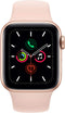 For Parts: Apple Watch 5 GPS Cellular 40MM Gold Aluminum Case Pink Band -CANNOT BE REPAIRED