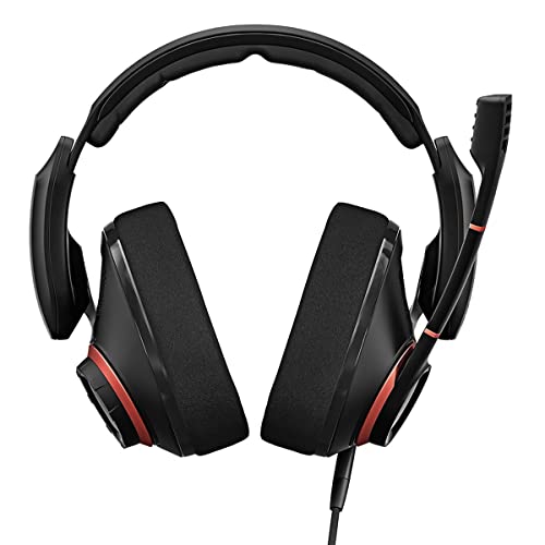 EPOS I SENNHEISER GSP 500 Wired Gaming Headset, NOISE-CANCELLING - Black/Red - Like New