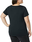 AMAZON ESSENTIALS WOMENS REGULAR-FIT 2 PACKS - SIZE 3X - BLACK - Like New