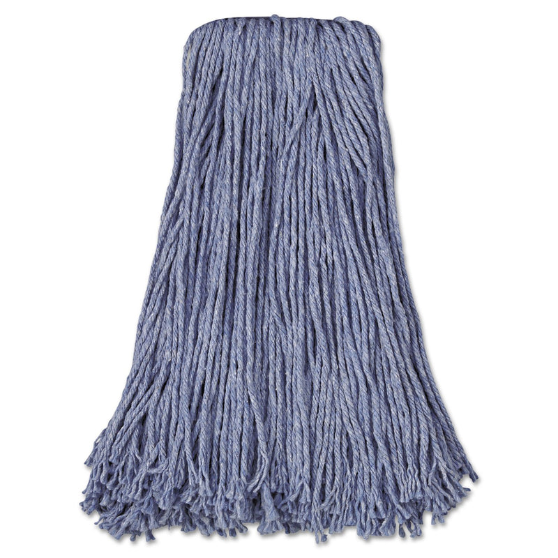 BOARDWALK MOP HEAD STANDARD COTTON/SYNTHETIC FIBER CUT-END - BLUE - Like New