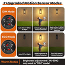 BRIGHTEVER 13.6" Motion Sensor Outdoor Wall Sconce Lantern - Bronze - Like New