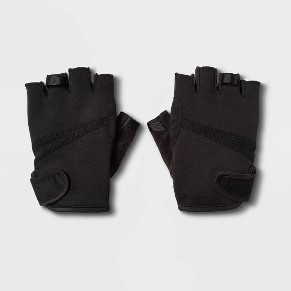 ALL IN MOTION MEN'S STRENGTH TRAINING GLOVES BLACK - SIZE: MEN M WOMEN M - BLACK - Brand New