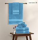 Beauty Set of 16, 100% Cotton Towels, Absorbent, Quick Dry, B0B374X6RR - Blue - Brand New