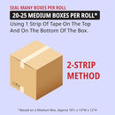 Tape Logic Heavy Duty Packing Tape with Dispenser (6 Refills) – 2.6 Mil Thick - Brand New