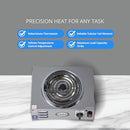 Cadco CSR-3T 14" Portable Electric Hot Plate, 1500W, 120V, Stainless Steel - Brand New