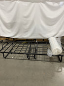 OEKO TEX ROLLAWAY BED WITH MEMORY FOAM MATTRESS - BLACK - Like New