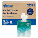 KLEENEX PROFESSIONAL FACIAL TISSUE, BULK, 36 BOXES X 90 TISSUES, 21271 - WHITE - Brand New