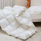 BEVINK Feather Down Comforter Queen/Full Size Solid White All Seasons - Brand New