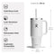 HYDRO FLASK TUMBLER HANDLE LID STRAW INSULATED STAINLESS STEEL - BLACK - Like New