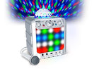 Ion Sound Party Rocker Express Bluetooth Speaker with Lights and Mic, White - Brand New