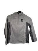 SPYDER MENS ACTIVE BOUNDLESS HALF ZIP PULLOVER HOODED - SIZE: L - HEATHER GRAY - Brand New