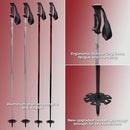 5th Element Stealth 2 Ski Poles for Adults Designed for Snow Skiing 110cm -White - Like New