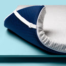 VISCOSOFT 3" MEMORY FOAM MATTRESS TOPPER QUEEN - VENTILATED MATTRESS PAD - Like New