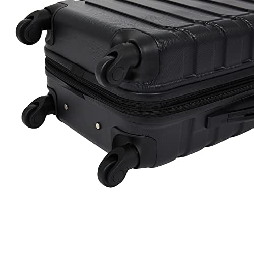 Wrangler 5 Piece Luggage & Travel Accessories Set, Black - Brand New