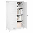 FURINNO ROBIN STORAGE CABINET 4-TIER PANTRY ADJUSTABLE SHELVES SC24005 - WHITE - Like New