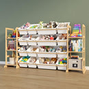 ETITLLY TOY STORAGE ORGANIZER WITH KIDS BOOKSHELF SNJ-T2 - WHITE - Like New