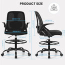 Razzor Drafting Chair Tall Ergonomic Office Chair with Adjustable Lumbar Support - Like New