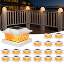 FLYINGOD SOLAR POST CAP LIGHTS 4X4/5X5 18 PACK SL57-W18J-WHT - WHITE - Like New