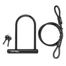 MASTER LOCK 7.25" U LOCK,LOOPED END CABLE 7-1/4 "U LOCK + 4FT.CABLE - BLACK - Like New