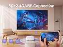 GOODEE SMART 4K 1080P PROJECTOR WIFI BLUETOOTH MOVIE OUTDOOR YG651 - WHITE - Like New