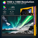 HAMTYSAN PORTABLE MONITOR 15.6" FHD 1080P HDMI EXTERNAL MONITOR - BLACK - Like New