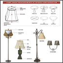 Royal Designs BS-749-18WH Shallow Drum Lamp Shade, 17 x 18 x 11.5", White - Brand New