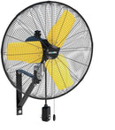 9000 CFM 24" Outdoor Oscillating Wall Fan, High Velocity 3-Speed Waterproof - Like New