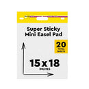 Post-it 577SS Self Stick Easel Pads, 15 x 18, White - 1 Pack (20 sheets) - Brand New