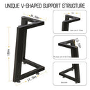 ADYLEGS Metal Table Legs 71 cm V Shape Black for Dining Table & Desk - Brand New