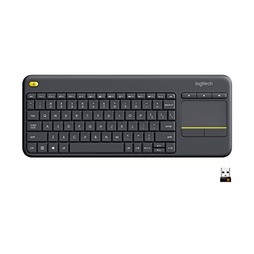 Logitech K400 Plus Wireless Touch With Easy Media Control and Built-in Touchpad - Like New