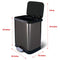 GLAD STAINLESS STEEL STEP TRASH CAN CLOROX ODOR PROTECTION LARGE METAL KITCHEN - Like New