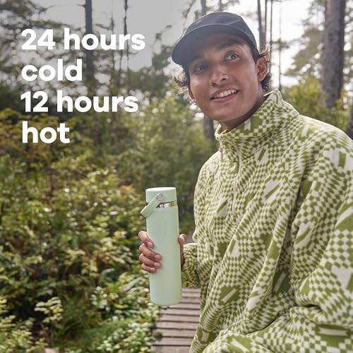 HYDRO FLASK WATER BOTTLE - INSULATED STAINLESS STEEL WIDE MOUTH - CASCADE BLUE - Brand New