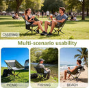 ADSMART PORTABLE CAMPING CHAIR LIGHTWEIGHT FOLDING CHAIR FOR CAMPING - BROWN - Like New